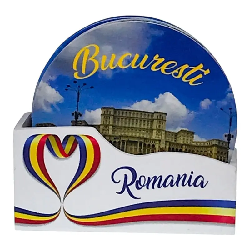 Romania set 6 suporti pentru pahare, model 366j